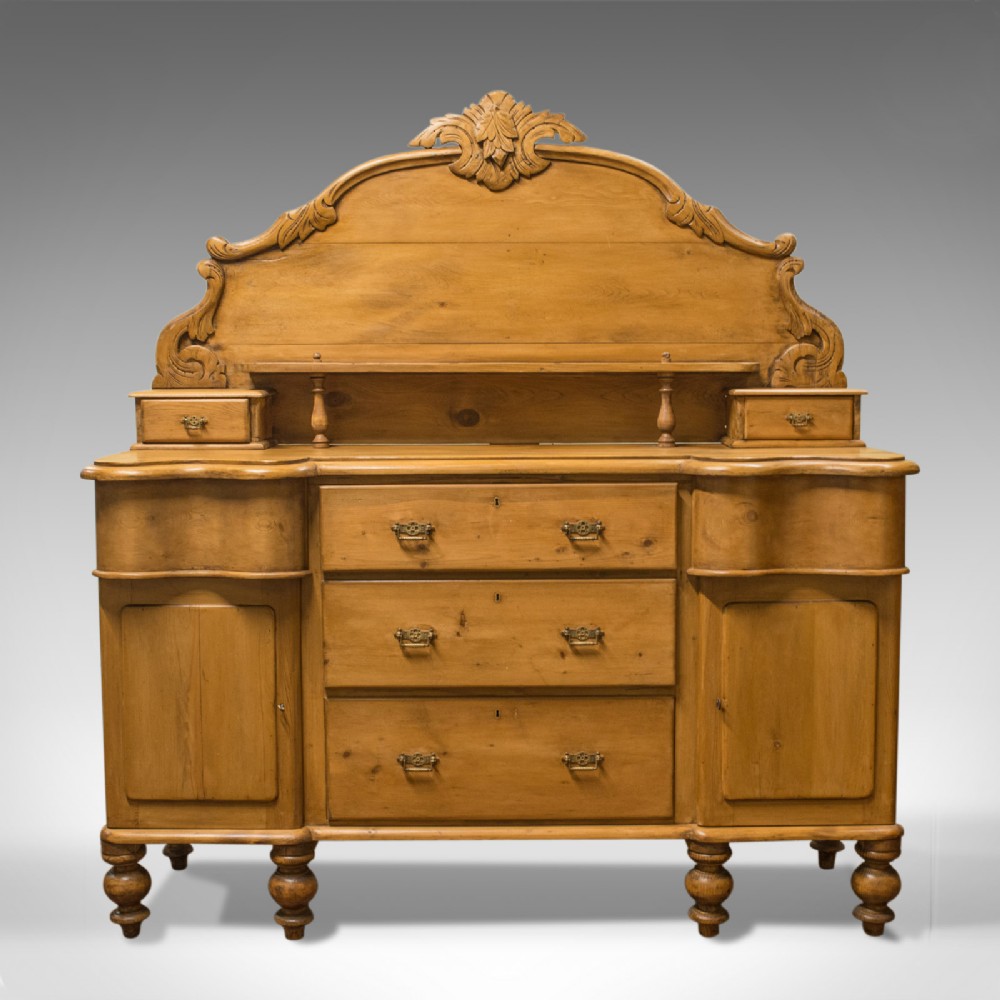 Large Antique Pine Sideboard, French, Late 19th Century, Buffet, Circa 1900