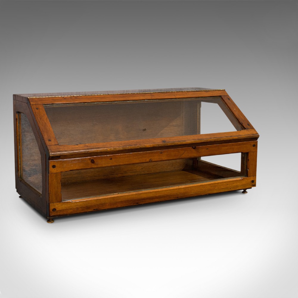 Antique Display Case, Haberdashery, Retail Counter Top Cabinet, Edwardian, 1910