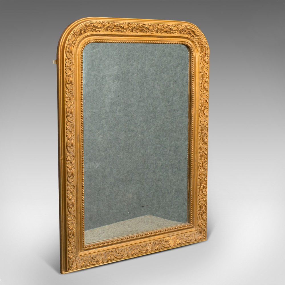 Antique Wall Mirror, English, Gilt Gesso, Neo Classical Revival, Victorian, 1900