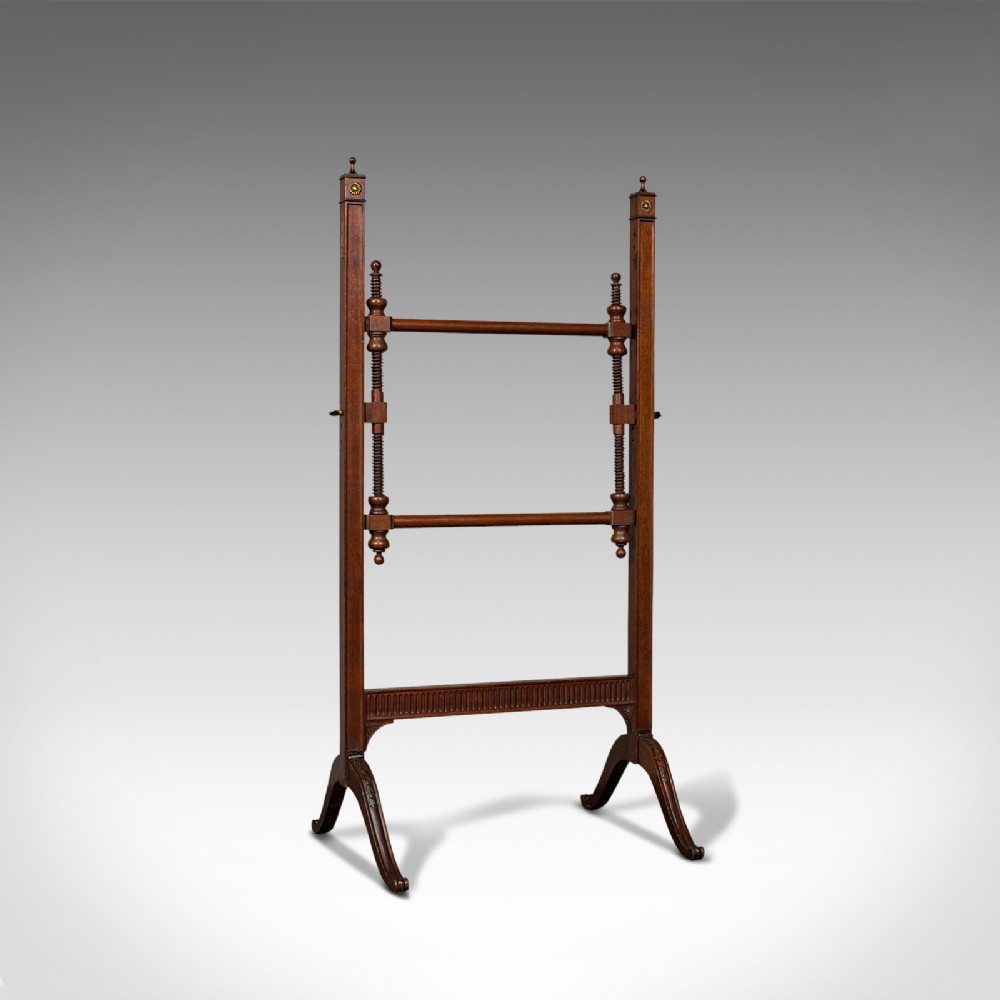 Antique Needlepoint Stretcher, English, Mahogany, Tapestry Frame, Victorian