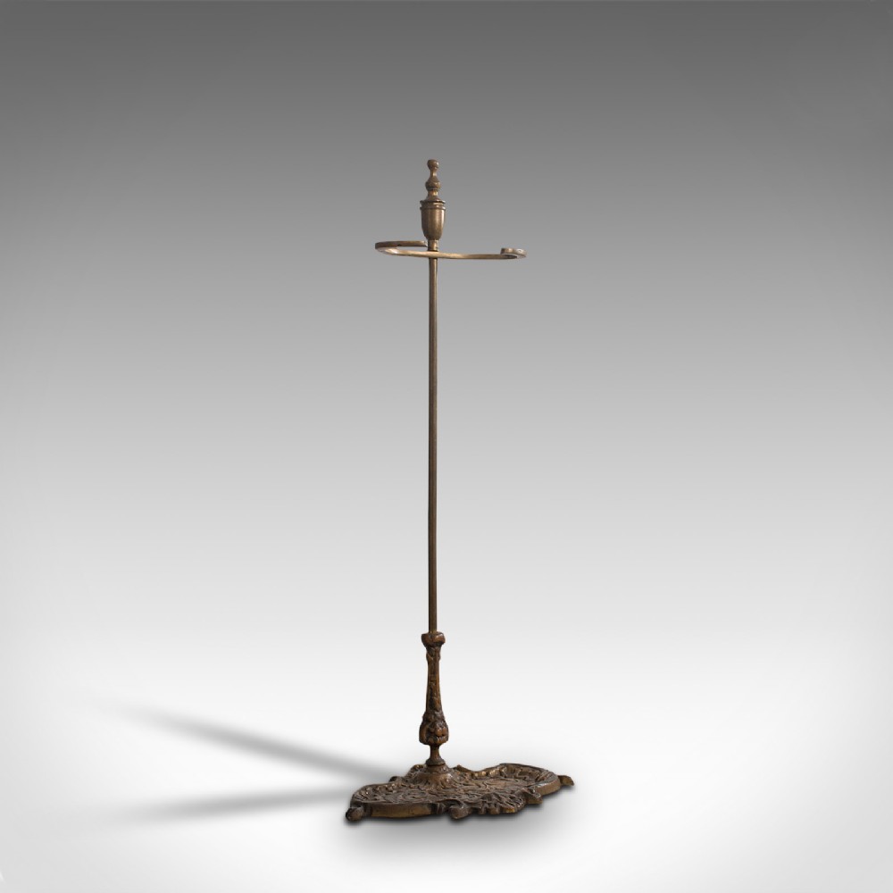 Antique Stick Stand, French, Brass, Hall, Cane, Umbrella Rack, Art Nouveau, 1920