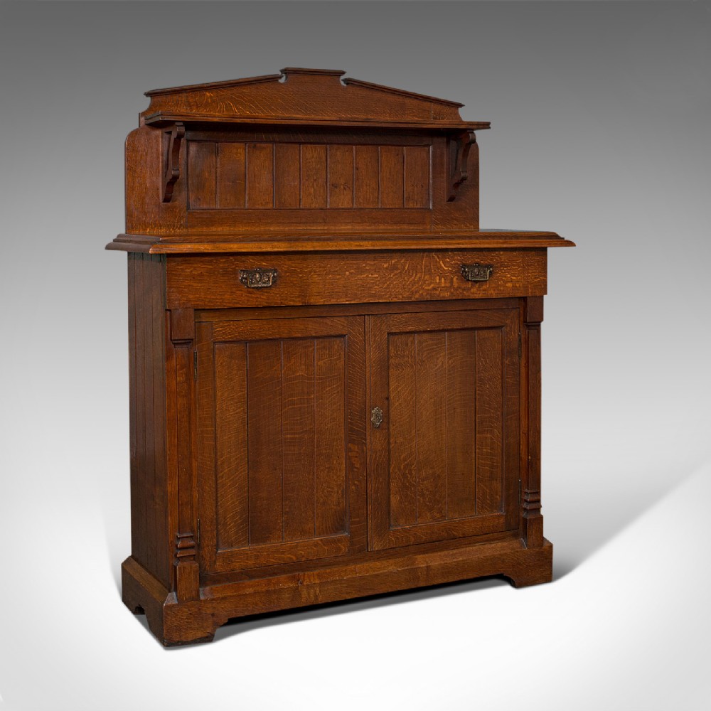 Superb Antique Chiffonier, Scottish, Oak, Sideboard, Cabinet, Victorian, C.1860
