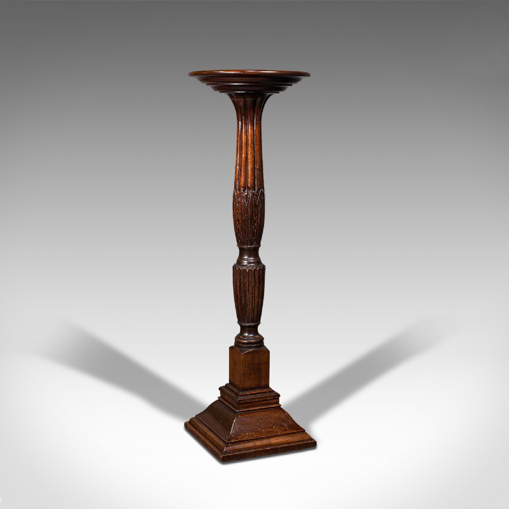 Antique Torchere, English, Mahogany, Jardiniere Stand, William IV Revival, 1900