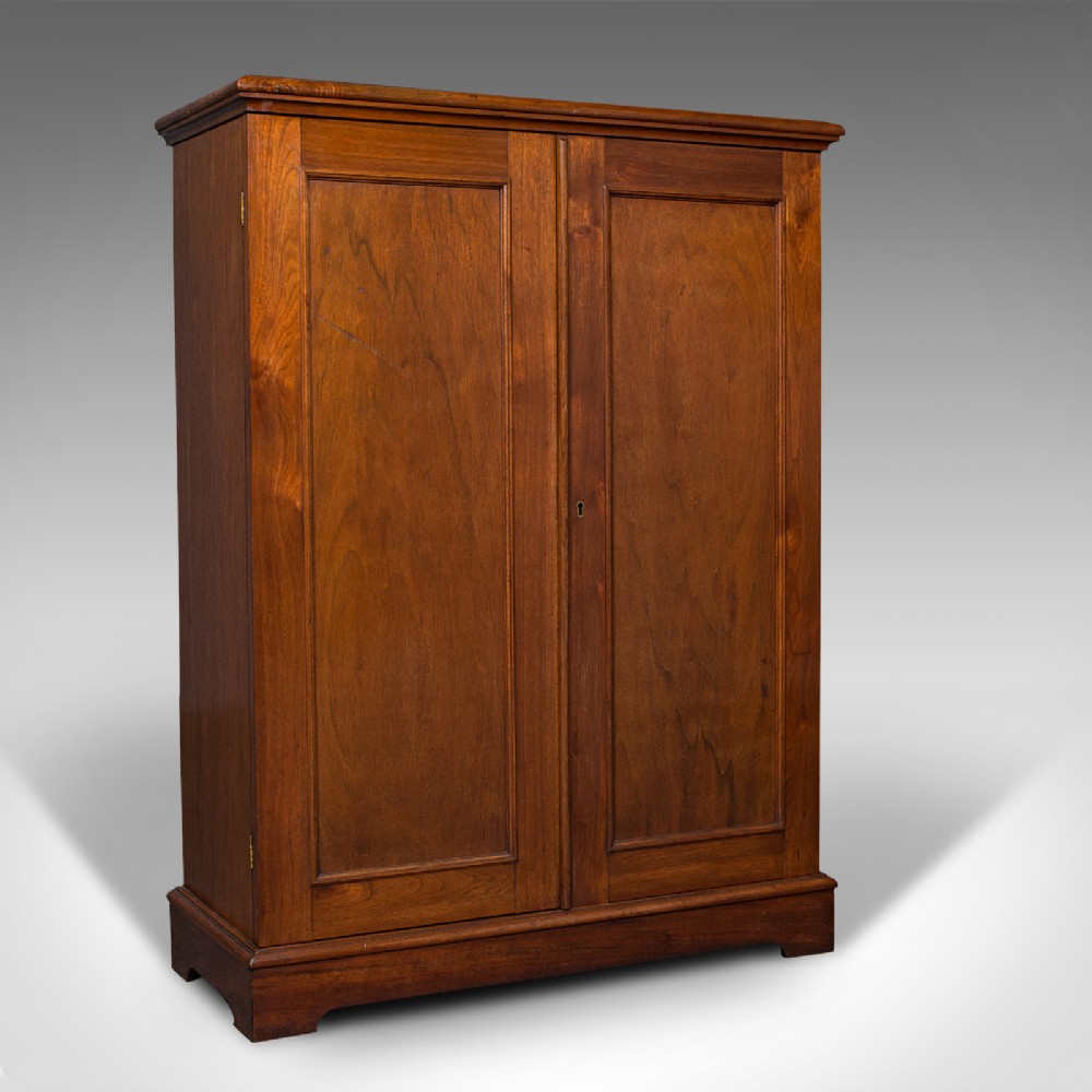 Antique Side Cabinet, English, Walnut, Edwardian