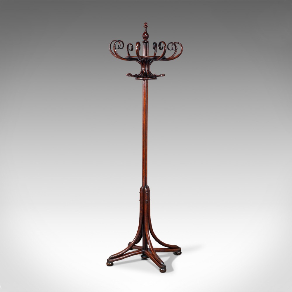Antique Bentwood Coat Stand, English, Hallway Rack, After Thonet, Edwardian