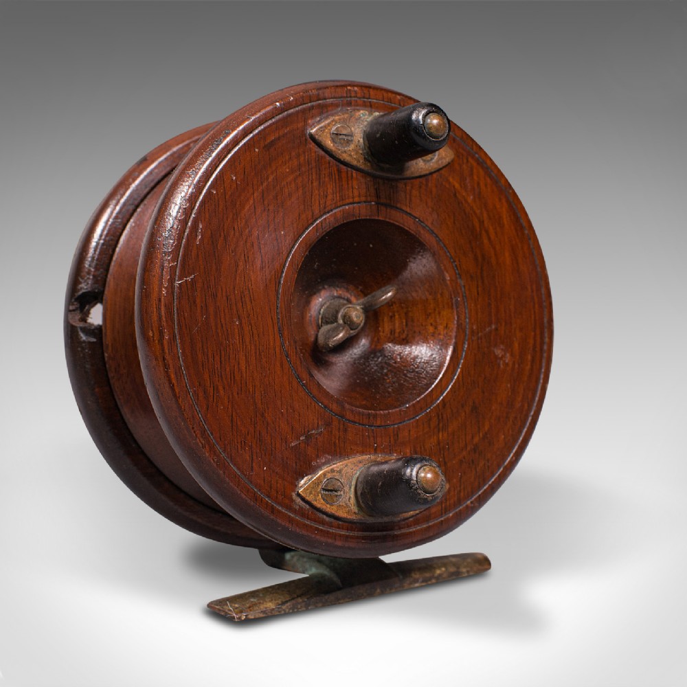Antique Starback Fishing Reel, English, Decorative, Angling, Edwardian, C.1910