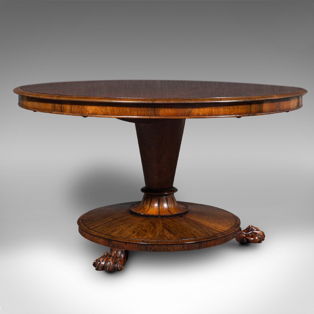 Antique Circular Breakfast Table, English, Tilting Top, Centrepiece, William IV