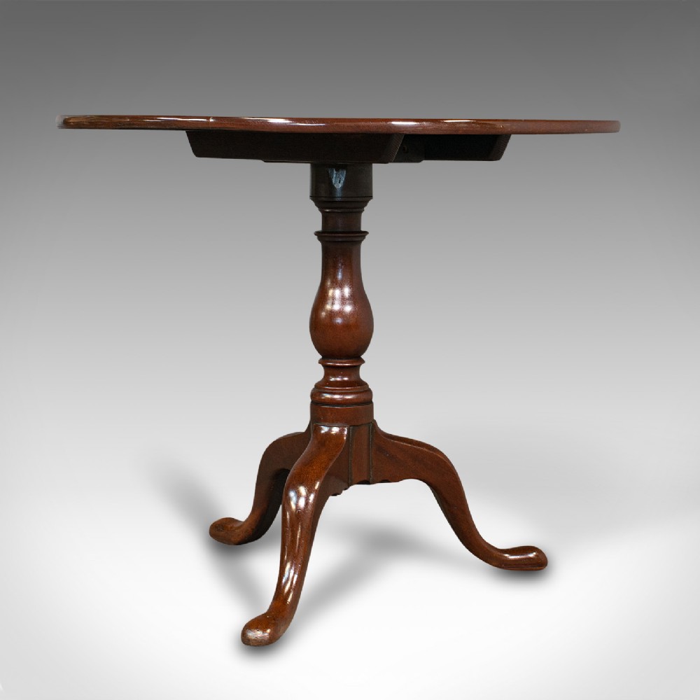 Antique Tilt Top Occasional Table, English, Mahogany, Side, Georgian, 1800