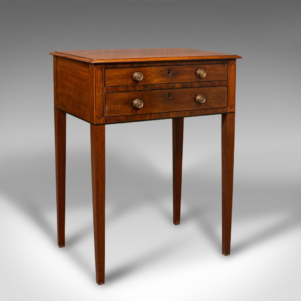Small Antique Sewing Table, English, Georgian, 1800