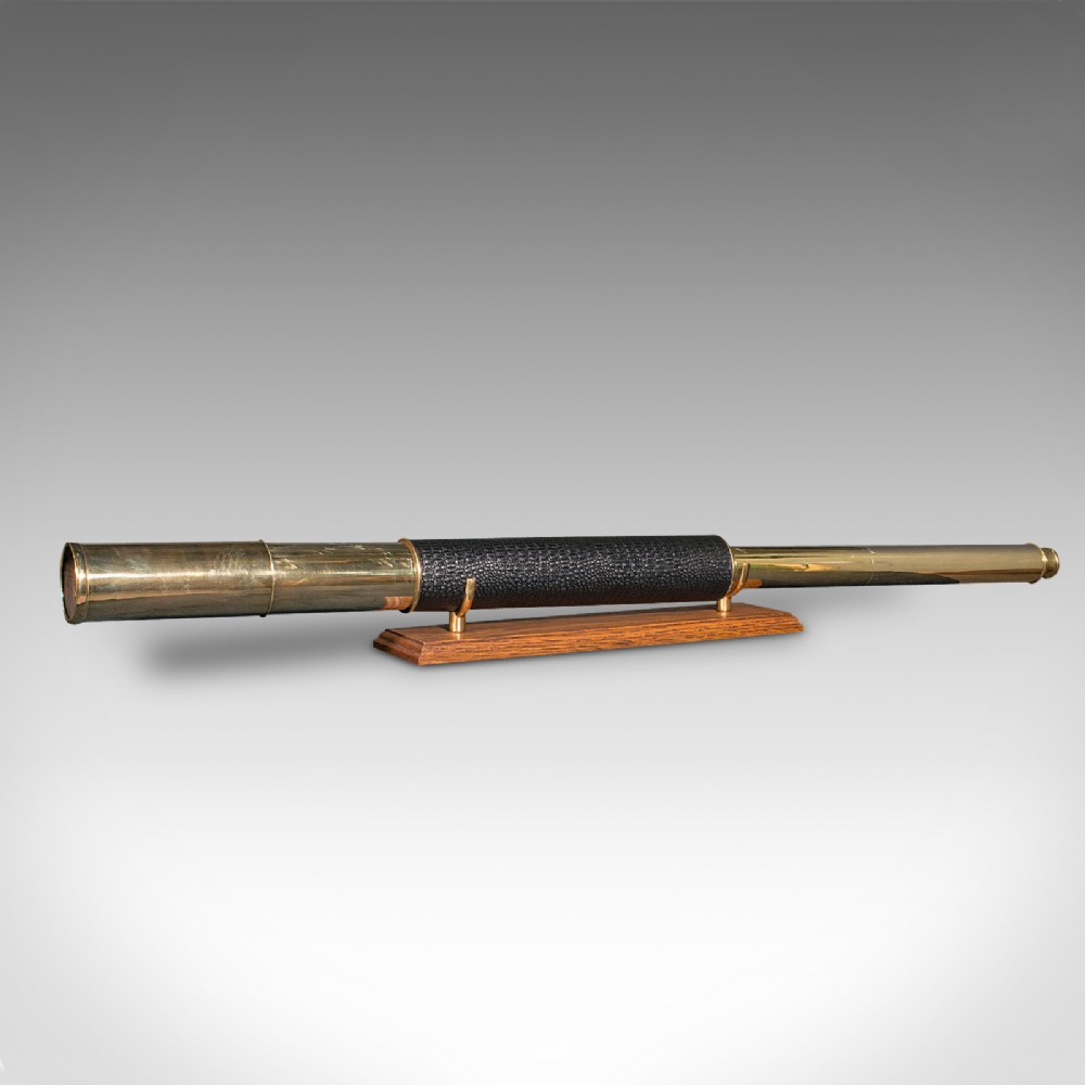 Large Antique Telescope, English, Terrestrial, Astronomical, Victorian, C.1860