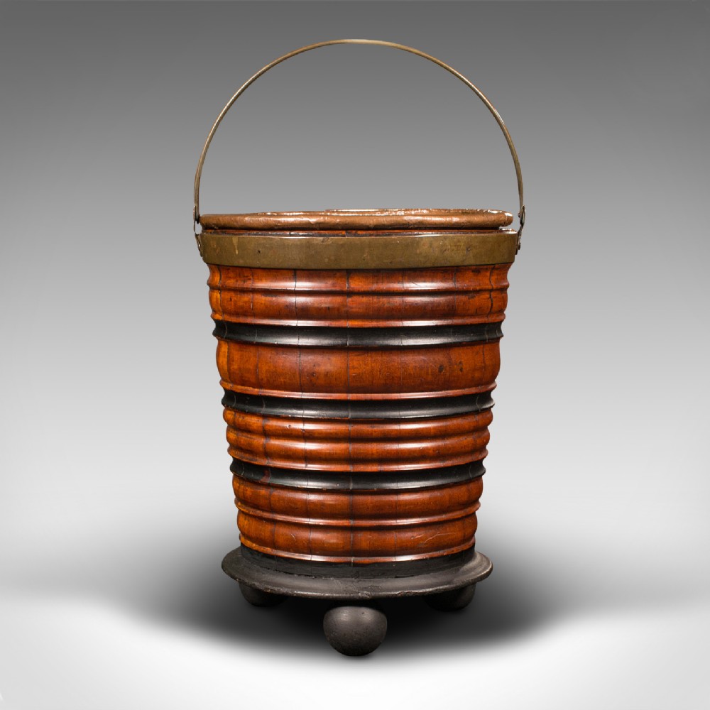Antique Black Forest Fireside Bin, German, Coal, Log Store, Planter, Victorian