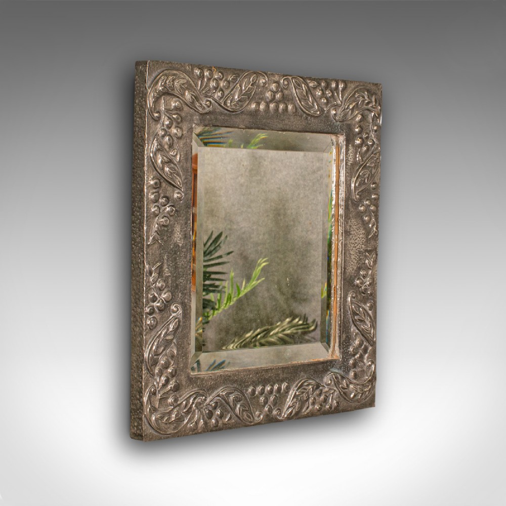 Small Antique Wall Mirror, English, Hall, Art Nouveau, Early 20th Century, 1920