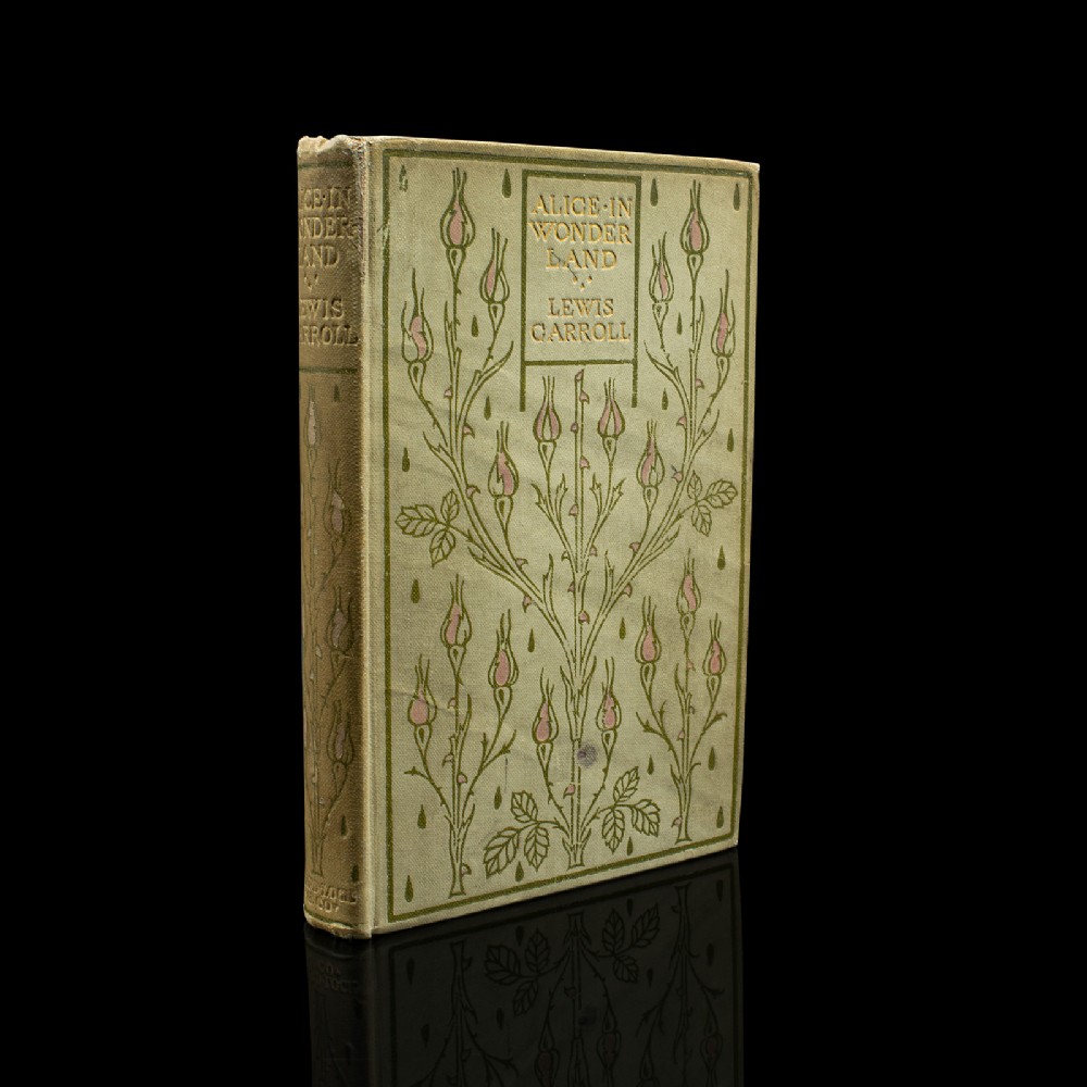 Antique Lewis Carroll Alice in Wonderland Book, English, Illustrated, Victorian