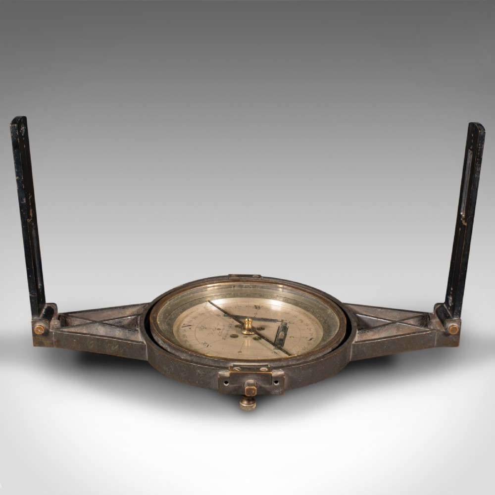 Antique Gimballed Compass, English, Brass Scientific Instrument, Victorian, 1900