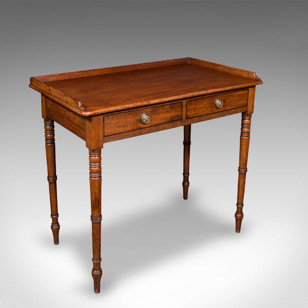 Antique Scholar's Desk, English, Writing, Side, Study, Regency, Circa 1820