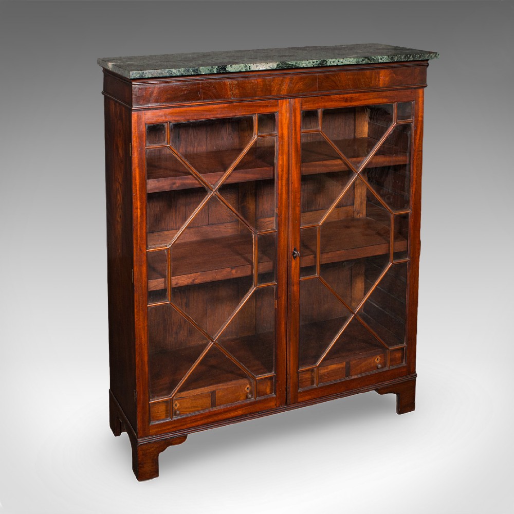 Antique Astragal Glazed Bookcase, English, Display Book Cabinet, Victorian, 1880