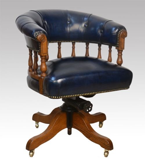 Oak Captains Desk Chair