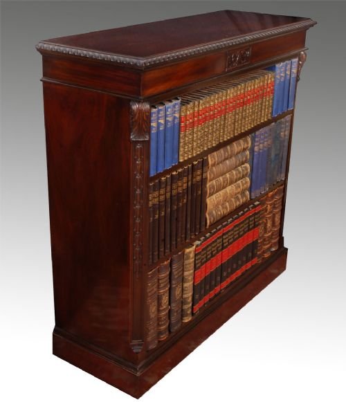 Victorian Mahogany Open Bookcase