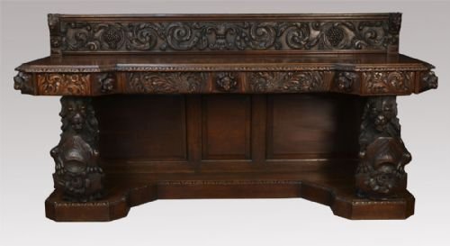 Large Carved Oak Sideboard