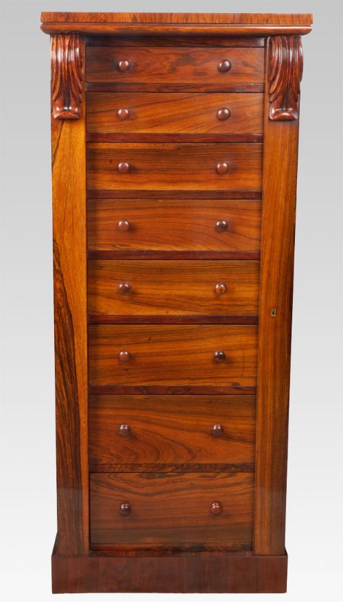 Victorian Rosewood Wellington Chest
