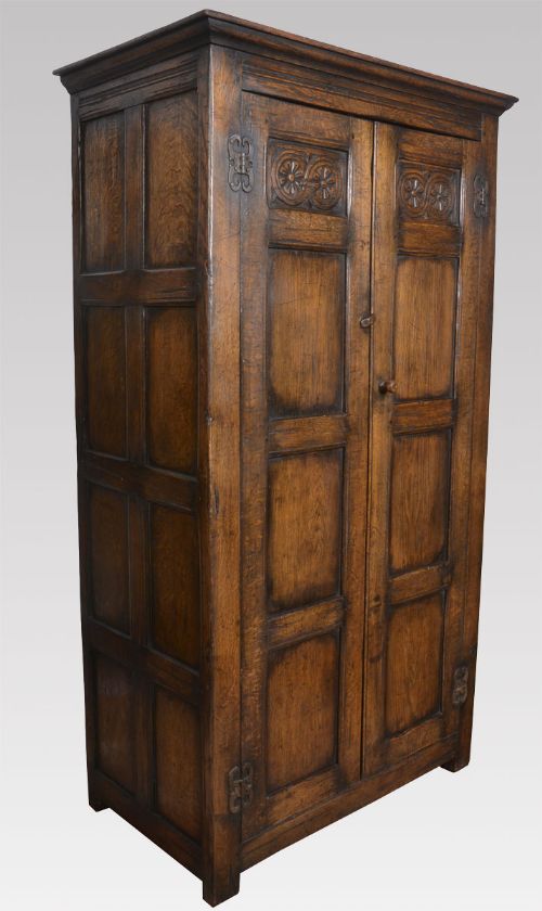 Carved Oak Wardrobe