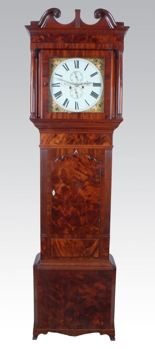Mahogany Eight Day Longcase Clock by J Wignall Ormskirk
