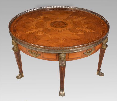 Mahogany Inlaid Coffee Table