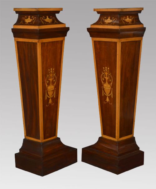 Pair of Late Victorian Pedestal Jardinière Stands