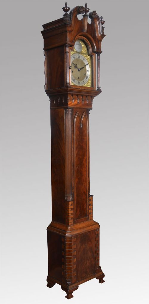 Miniature Quarter Striking Longcase Clock by Thomas Leeds