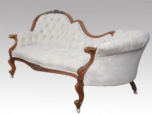 Rosewood Framed Chaise Longue