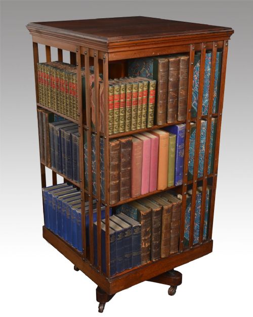 Large Mahogany Revolving Bookcase
