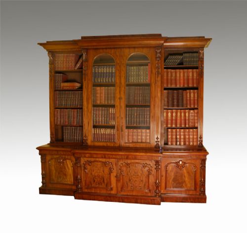 Victorian Large Mahogany Bookcase