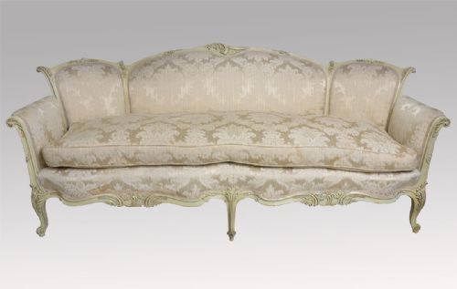 Painted and Gilt Framed Settee