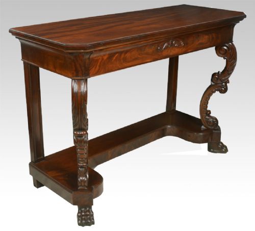 Single Draw Mahogany Console Table