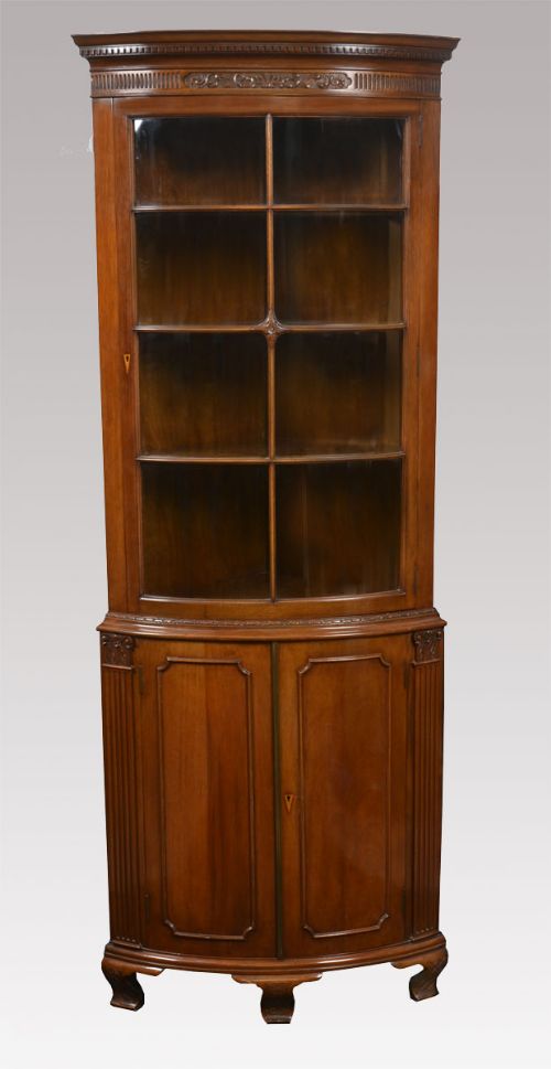 Mahogany Corner Cabinet
