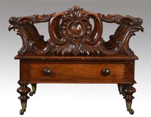 Early Victorian Rosewood Canterbury