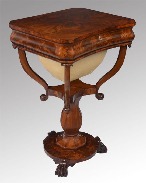 Victorian Mahogany Sewing Table