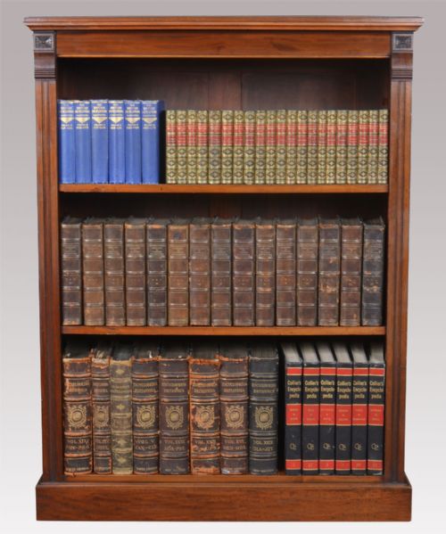 Mahogany Open Bookcase