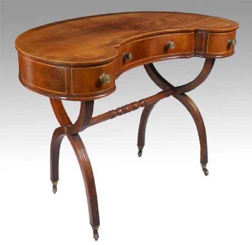 Mahogany Kidney Shaped Lady’s Dressing Table