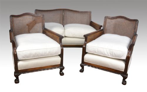 Mahogany Framed Bergere Lounge Suit