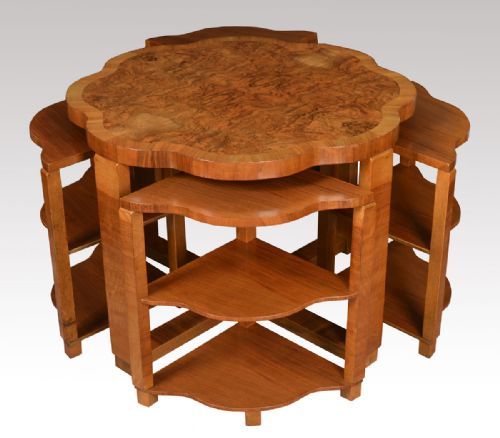 Art Deco Burr Walnut Coffee Table