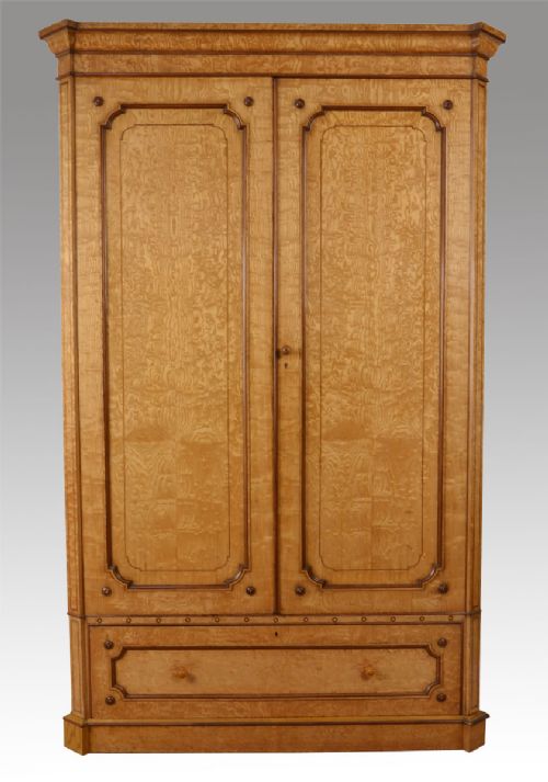 Victorian Ash Two Door Wardrobe