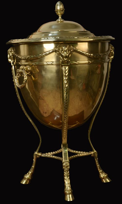 Brass Coal Vase
