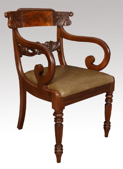 William IV Mahogany Arm Chair
