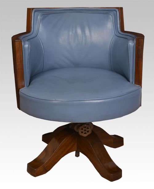 Art Deco Mahogany Framed Office Chair
