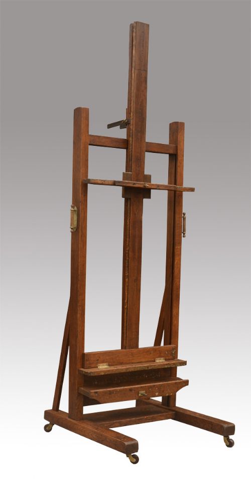 Oak Artist’s Fully Adjustable Studio Easel