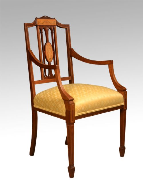 Edwardian Inlaid Armchair