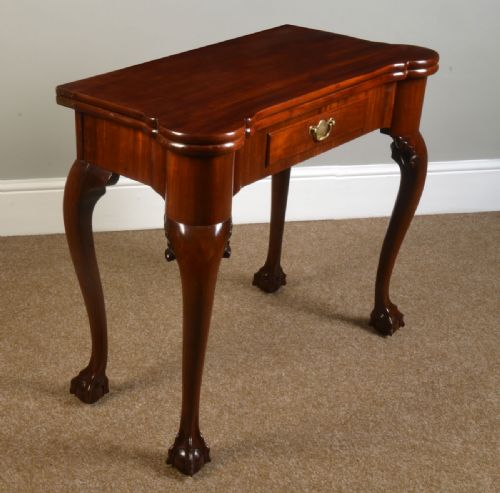 George II Mahogany Games Table
