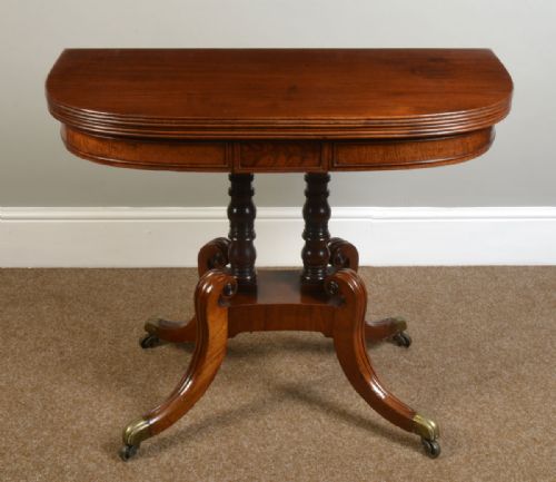 George III Mahogany Tea Table