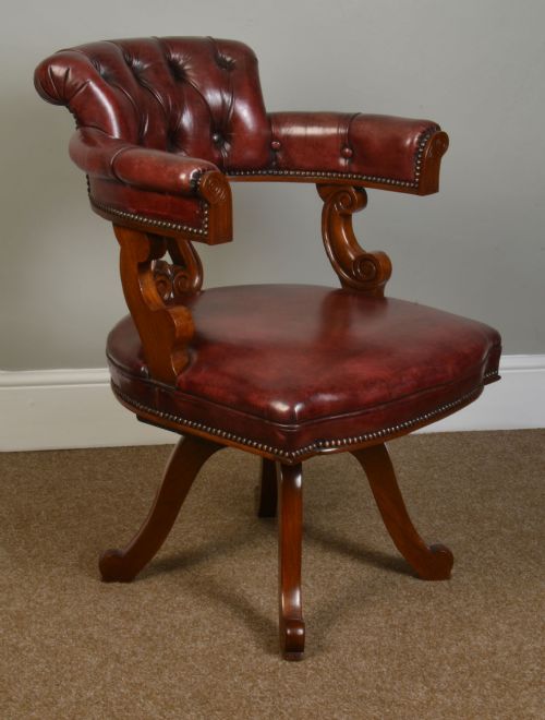 Victorian Mahogany Captains Office Chair